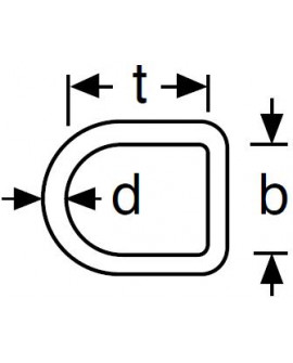 Zdvíhací popruh (pás) s kovovými okami B2-SN